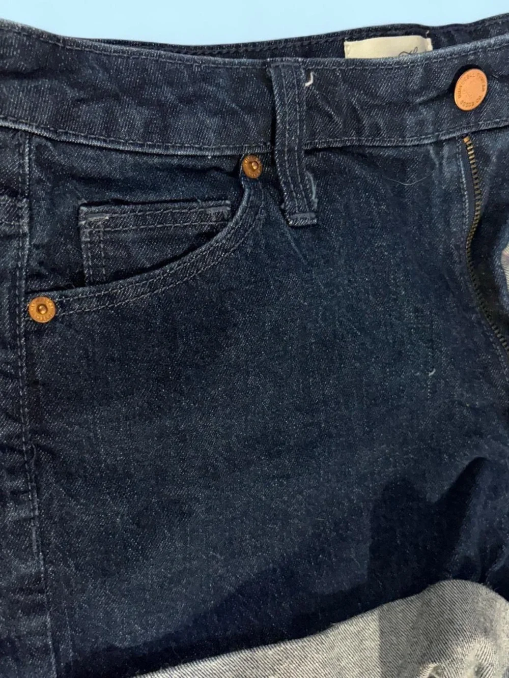 Universal Thread Dark Denim Rolled Hem Jean Shorts